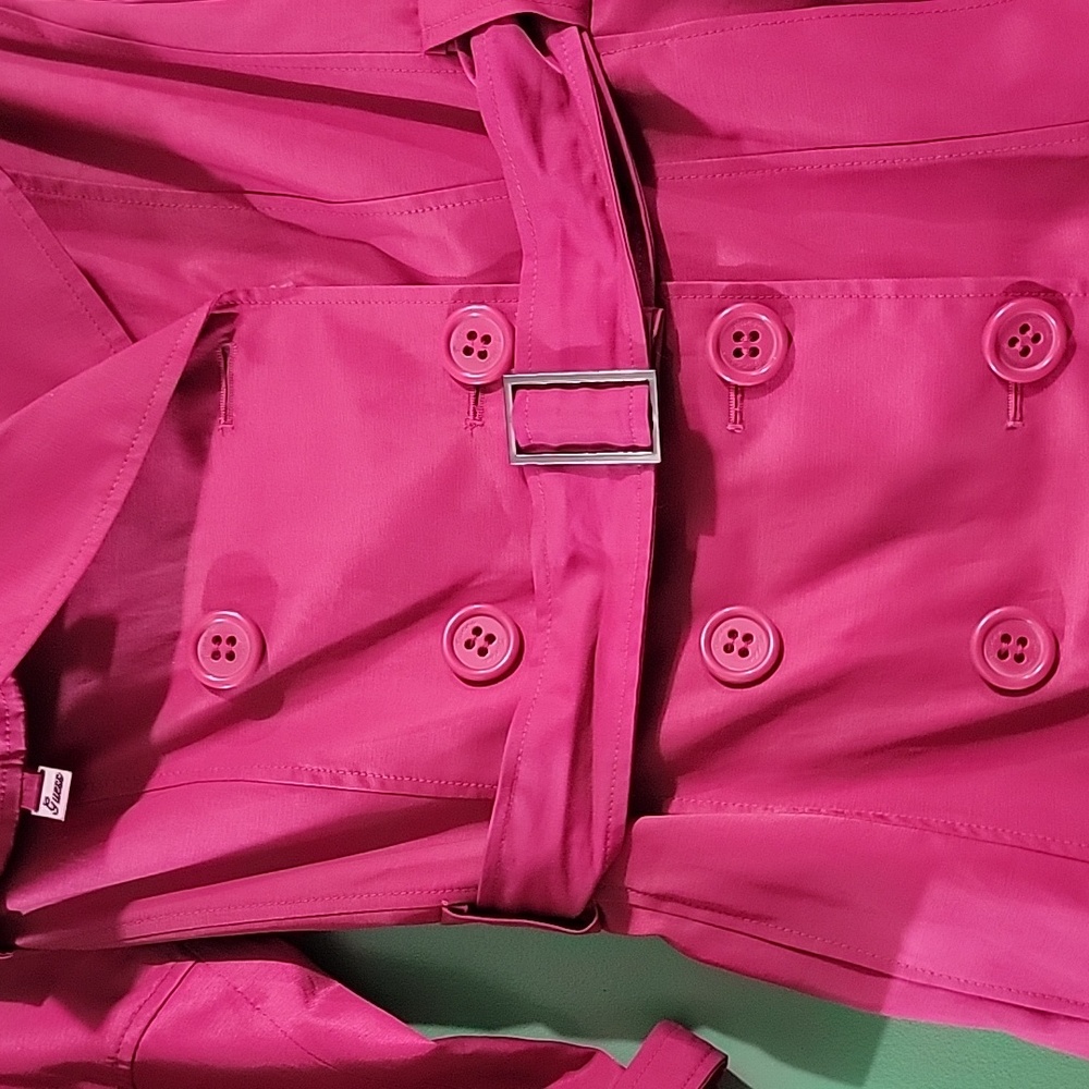 Guess Women's Pink Trench Coat - Picture 2 of 8